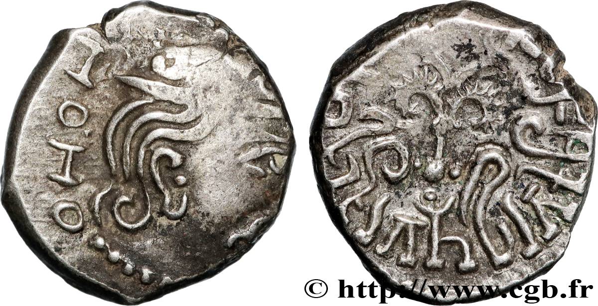 GUPTA KINGDOM - KUMARAGUPTA I 1 Drachme N.D.  XF 