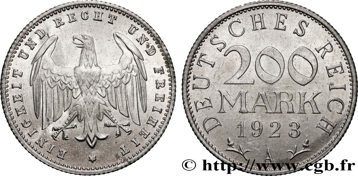 ALLEMAGNE 200 Mark aigle 1923 Berlin SUP 