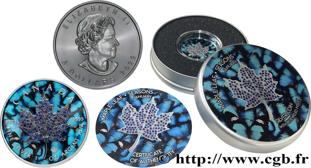 CANADA 5 Dollars Mapple Leaf - Janvier 2022  MS 