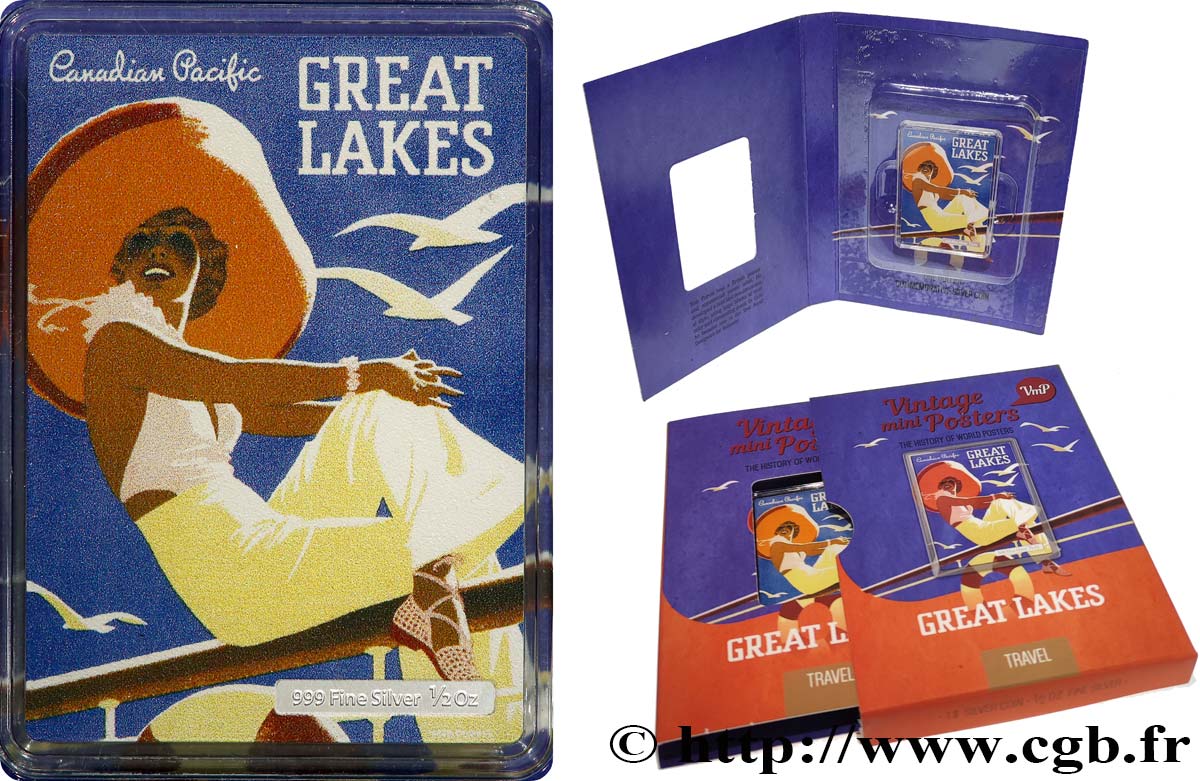 NIUE 1 Dollar Proof Elisabeth II - Great Lakes 2015  ST 
