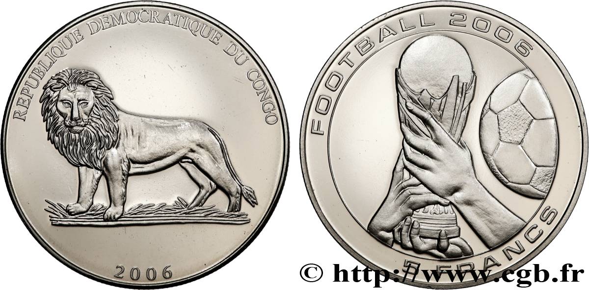 CONGO, DEMOCRATIC REPUBLIC 5 Francs FIFA 2006  MS 