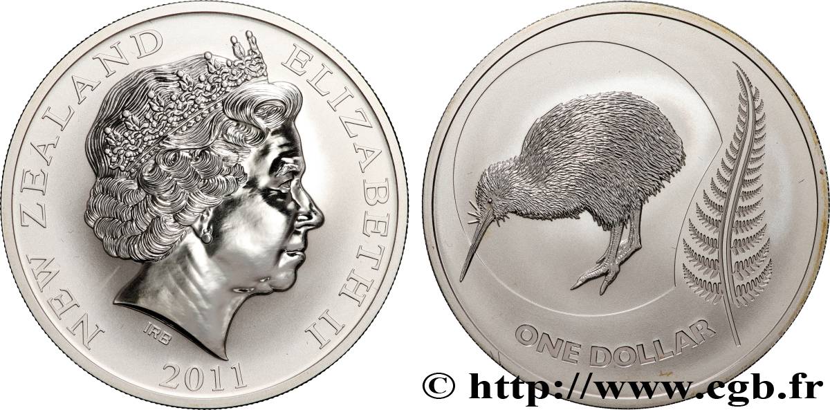 NOUVELLE-ZÉLANDE 1 Dollar Proof Kiwi 2011 Mayer Mint SPL 