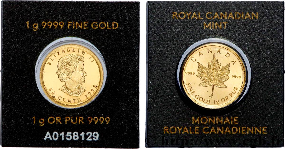 CANADA 50 Cents Feuille d’Érable 2015  MS 
