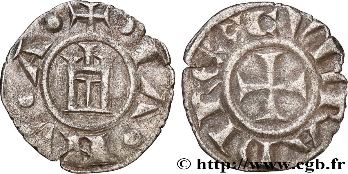 ITALY - LIGURIA - REPUBLIC OF GENOA Denier n.d. Gênes VF 