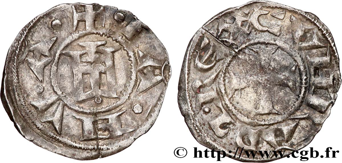 ITALY - LIGURIA - REPUBLIC OF GENOA Denier n.d. Gênes VF 