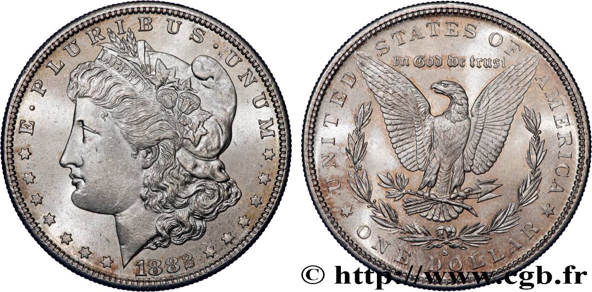 UNITED STATES OF AMERICA 1 Dollar type Morgan 1882 San Francisco - S MS 