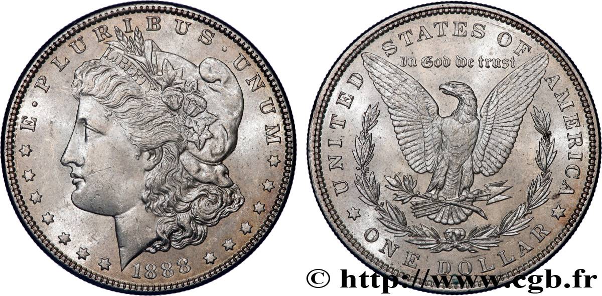 UNITED STATES OF AMERICA 1 Dollar Morgan 1888 Philadelphie AU 