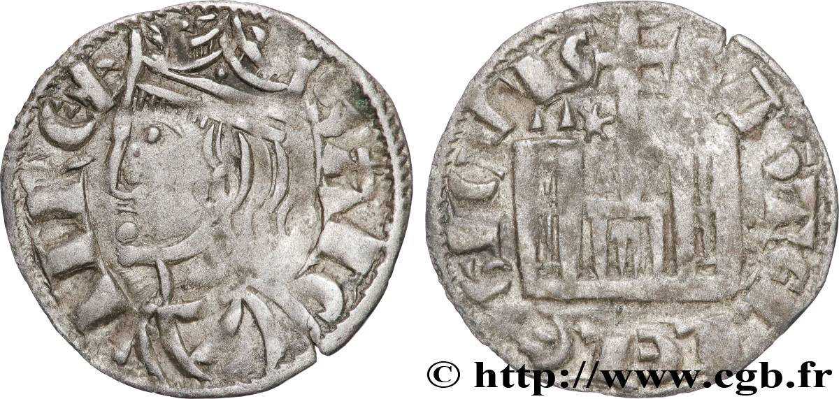 ESPAGNE - ROYAUMES DE CASTILLE ET LÉON - SANCHE IV LE BRAVE Cornado n.d. Burgos XF 