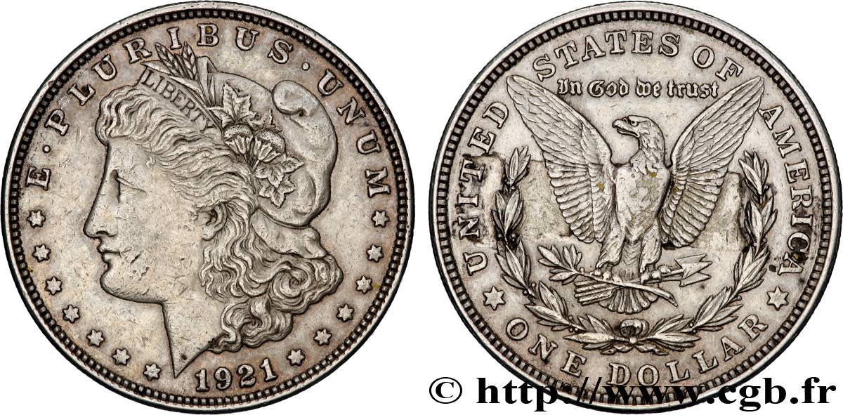 VEREINIGTE STAATEN VON AMERIKA 1 Dollar type Morgan 1921 Philadelphie SS 