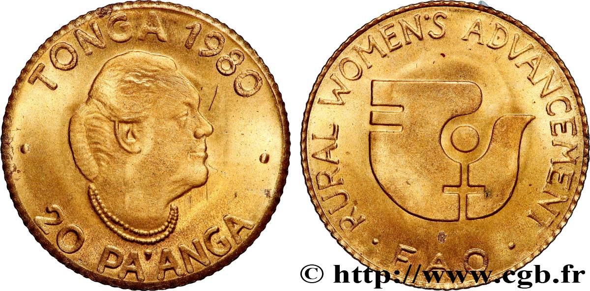 TONGA 20 Pa’anga 1980  SC 