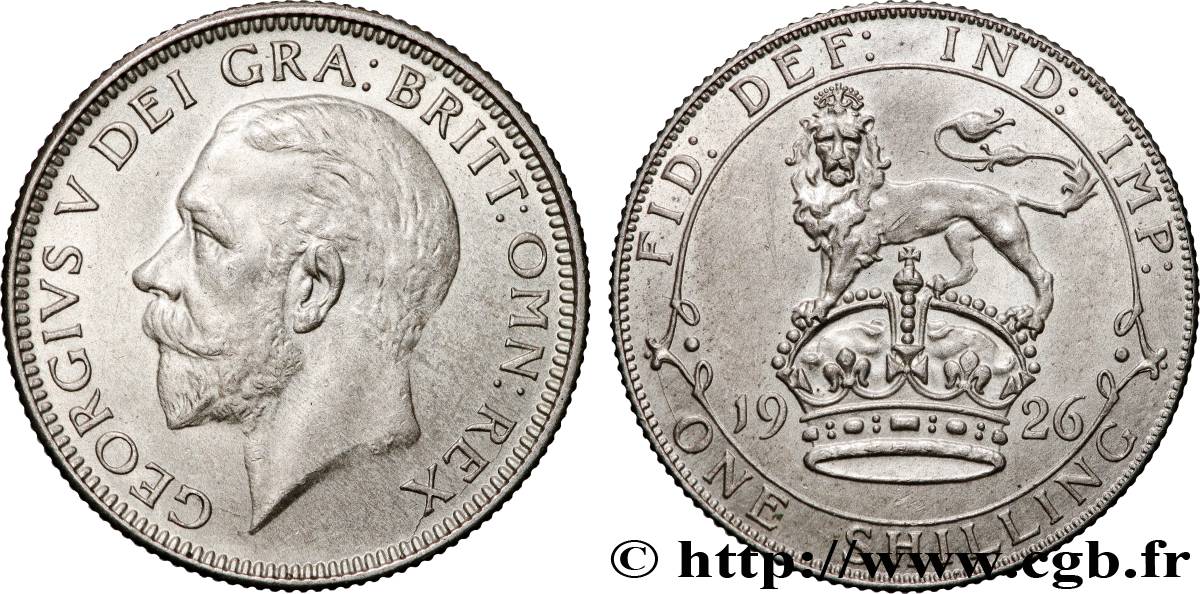 ROYAUME-UNI 1 Shilling Georges V 1926 Londres TTB+ 