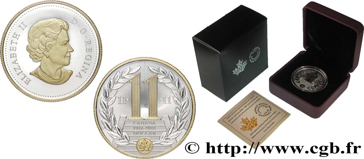 CANADA 1 Dollar Armistice 2018  MS 