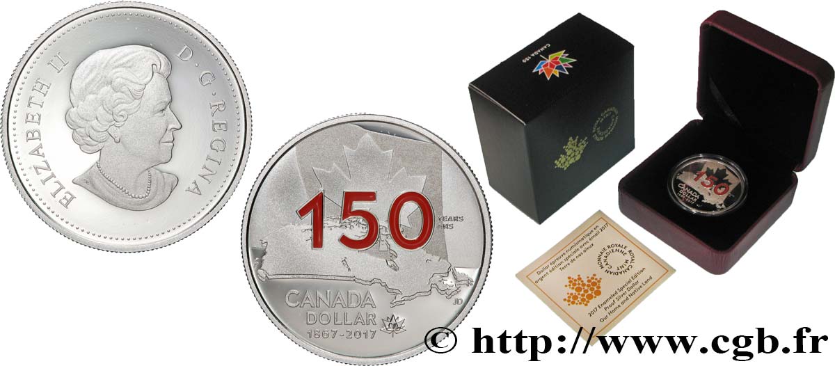 KANADA 1 Dollar Proof Terre de nos Aïeux 2017  ST 