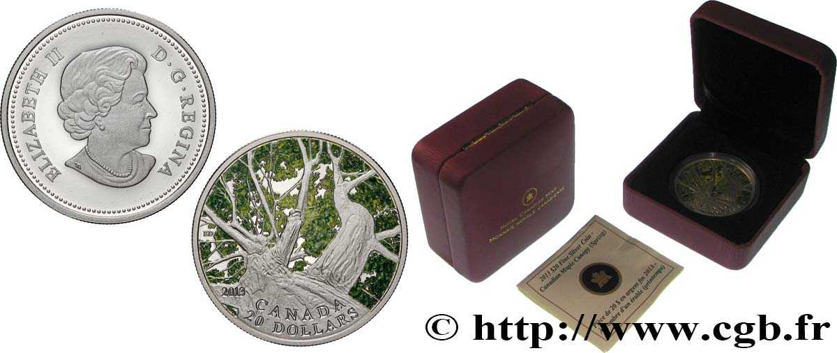 CANADA 20 Dollars Proof Printemps 2013  MS 