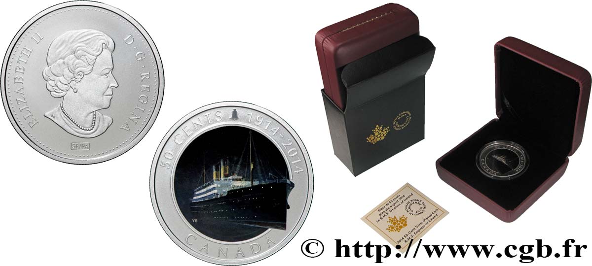 CANADA 50 Cents Empress of Ireland 2017  MS 