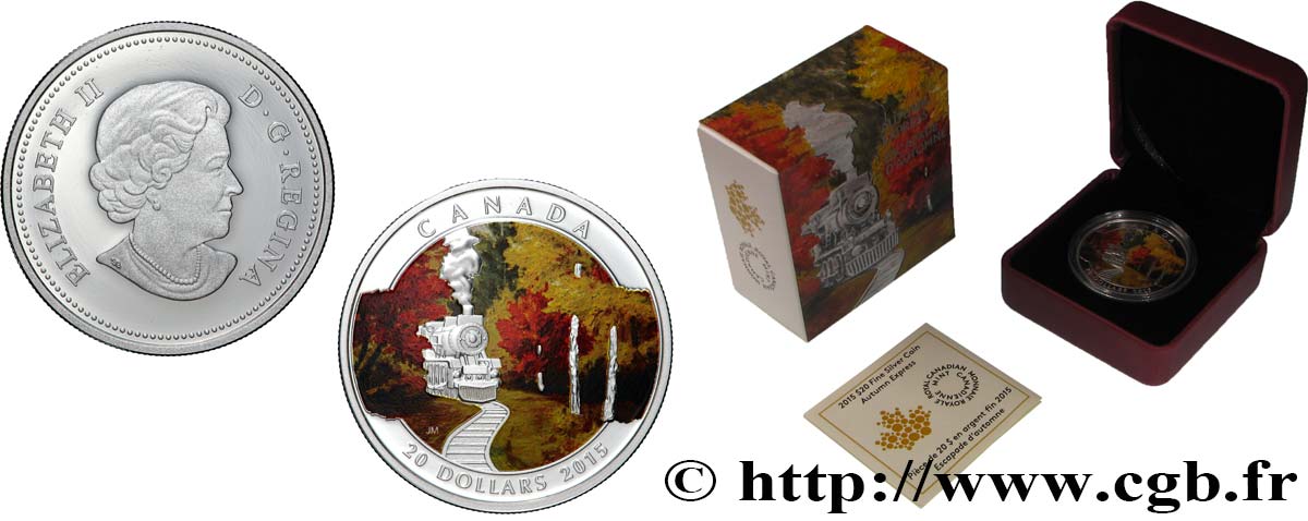CANADA 20 Dollars Proof Automne 2015  MS 