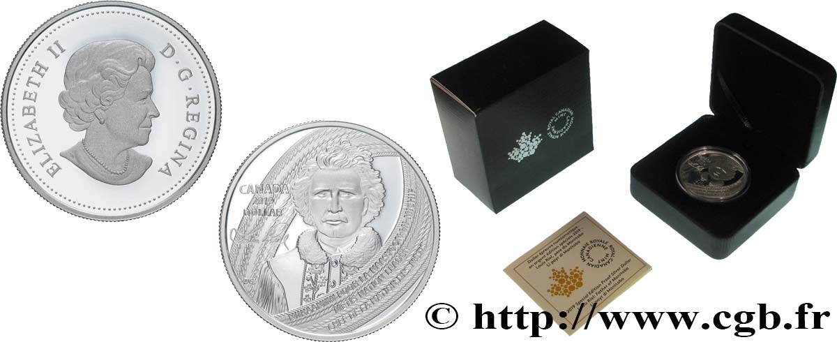 CANADA 1 Dollar Proof Père du Manitoba 2019  MS 