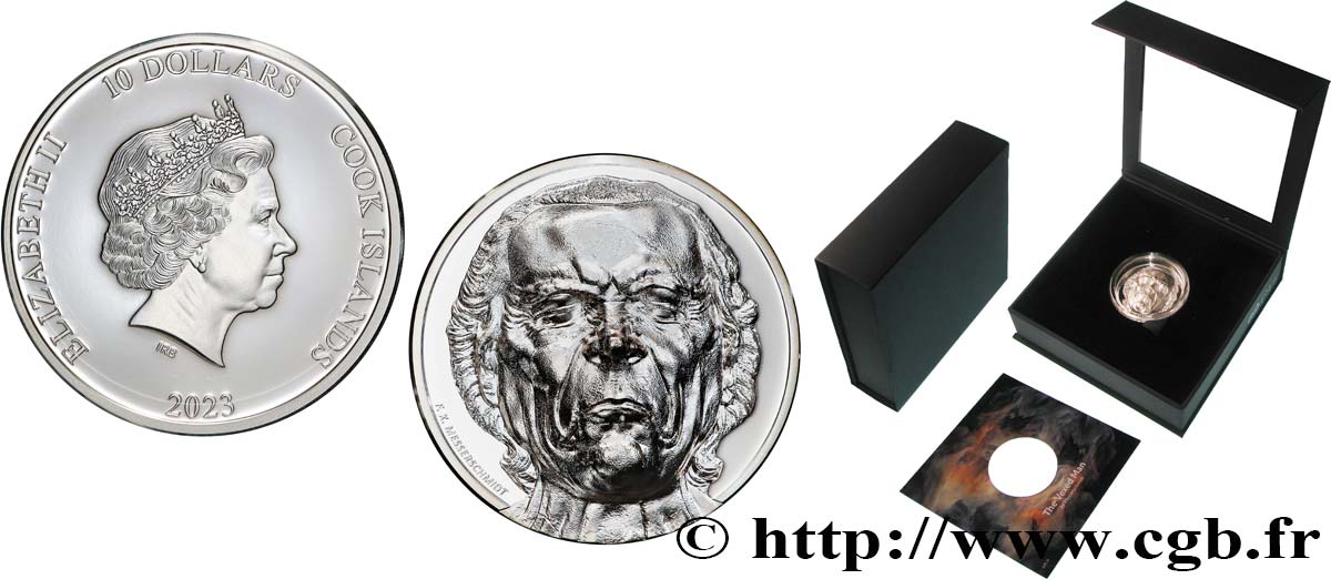 ISLAS COOK 10 Dollars Proof The Vexed Man 2023  FDC 