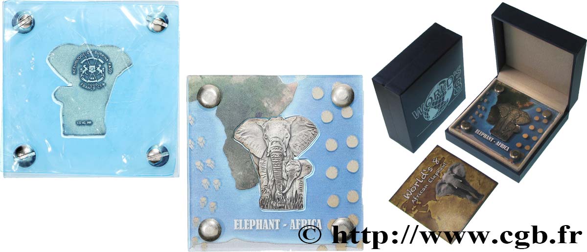 BURKINA FASO 1000 Francs CFA Éléphant 2016 Kabelsketal MS 