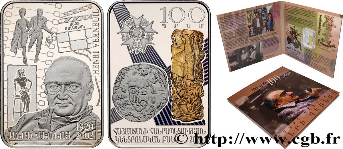 ARMENIA Coffret 1000 Dram Proof Henri Verneuil 2020  FDC 