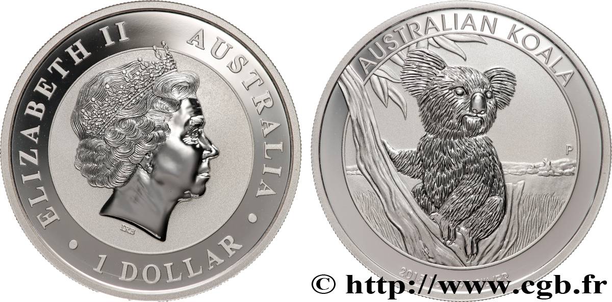 SILVER INVESTMENT 1 Oz - 1 Dollar Koala Proof 2015  MS 