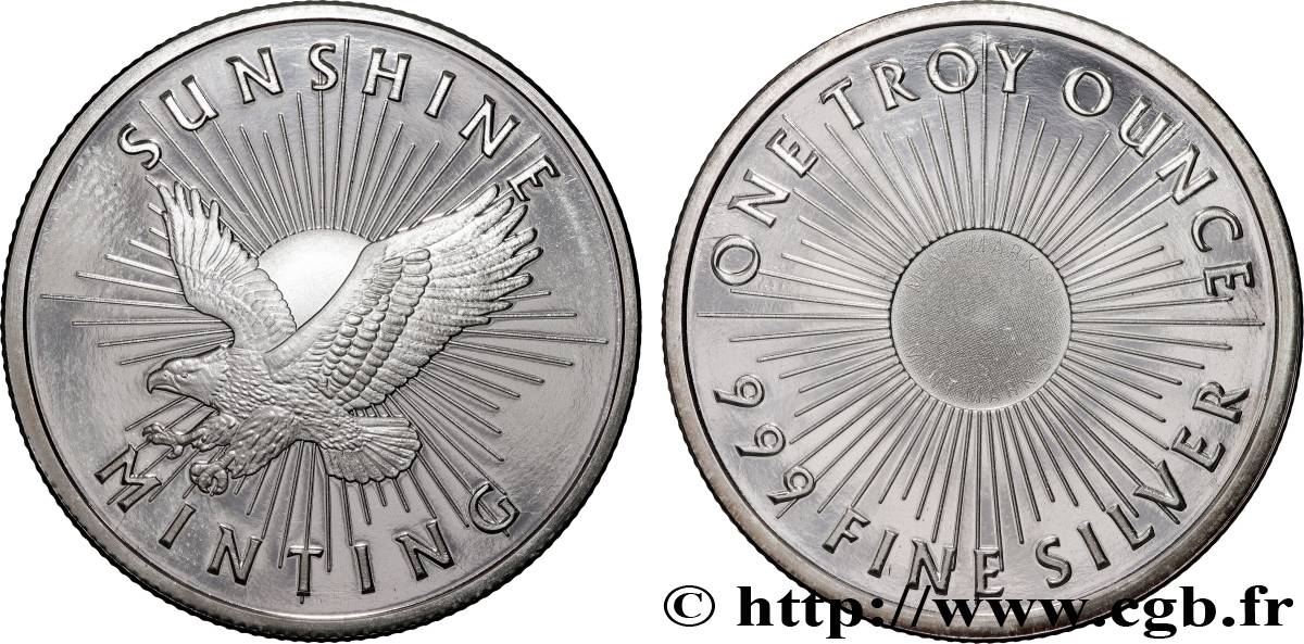 SILVER INVESTMENT 1 Troy Once Aigle n.d.  MS 