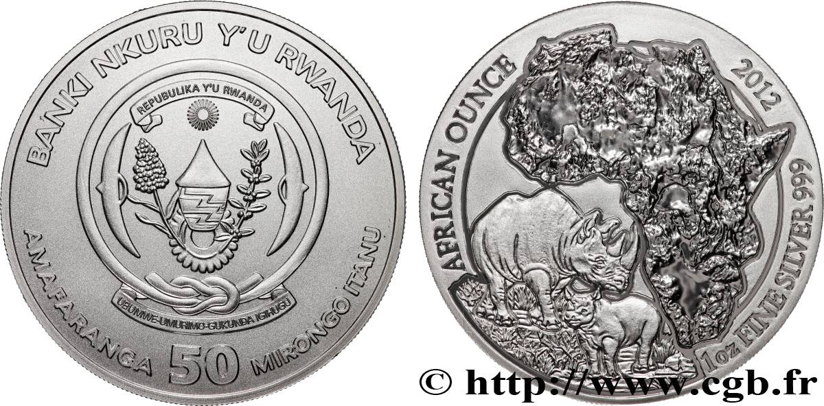 SILBER-INVESTMENT 1 Oz - 50 Francs  2012  fST 