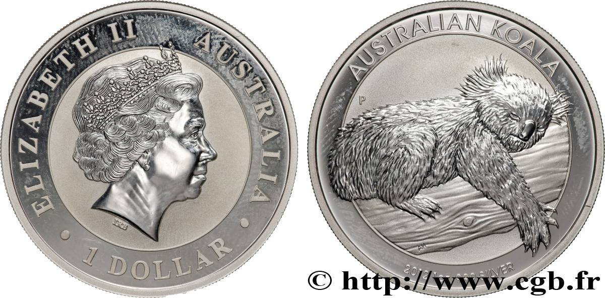 SILVER INVESTMENT 1 Dollar Koala Proof 2012 Perth MS 
