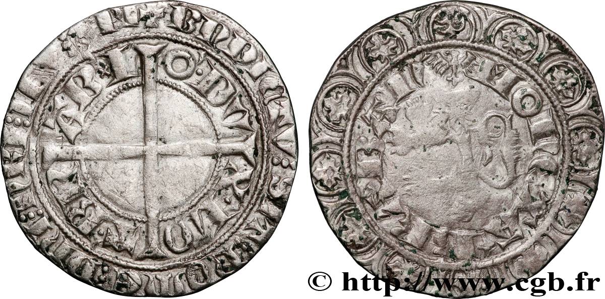 DUCHY OF BRABANT - JEAN III Gros compagnon au lion n.d. Bruxelles XF 