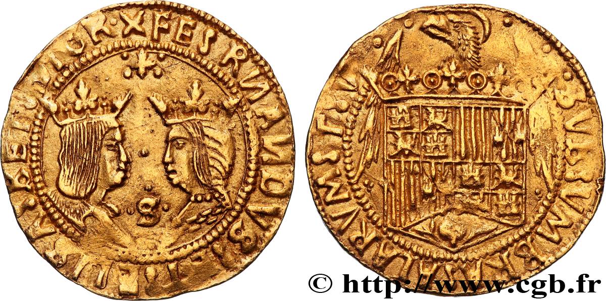 SPAGNA - ISABELLA E FERDINANDO Double excellente n.d. Séville q.SPL 