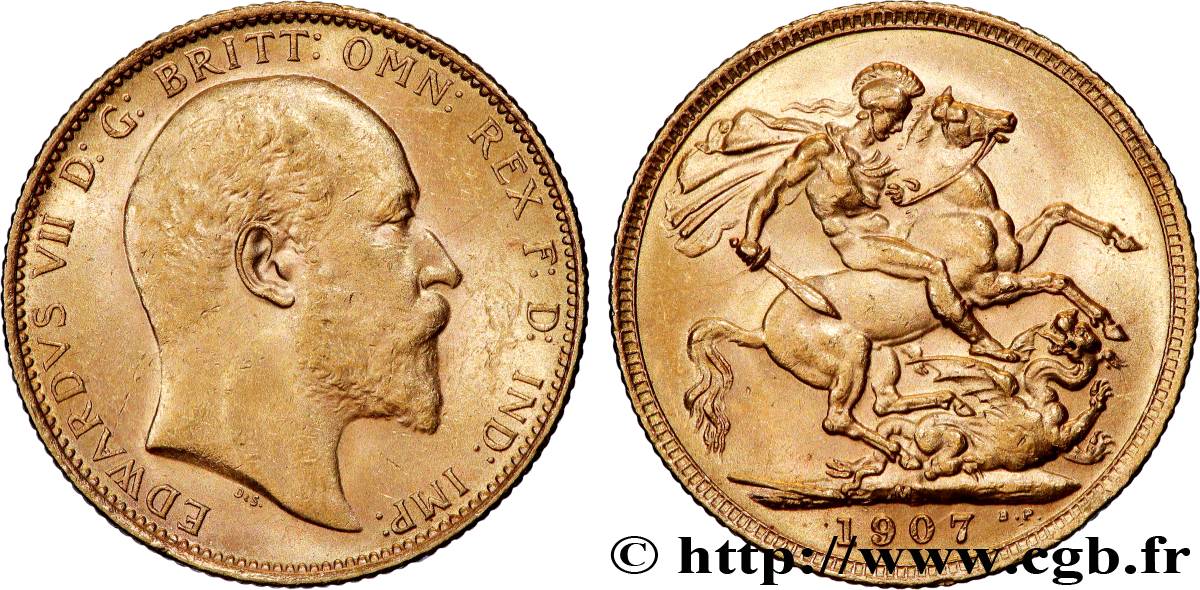 GOLD, PALLADIUM & PLATINUM INVESTMENT 1 Souverain Edouard VII 1907 Melbourne AU 