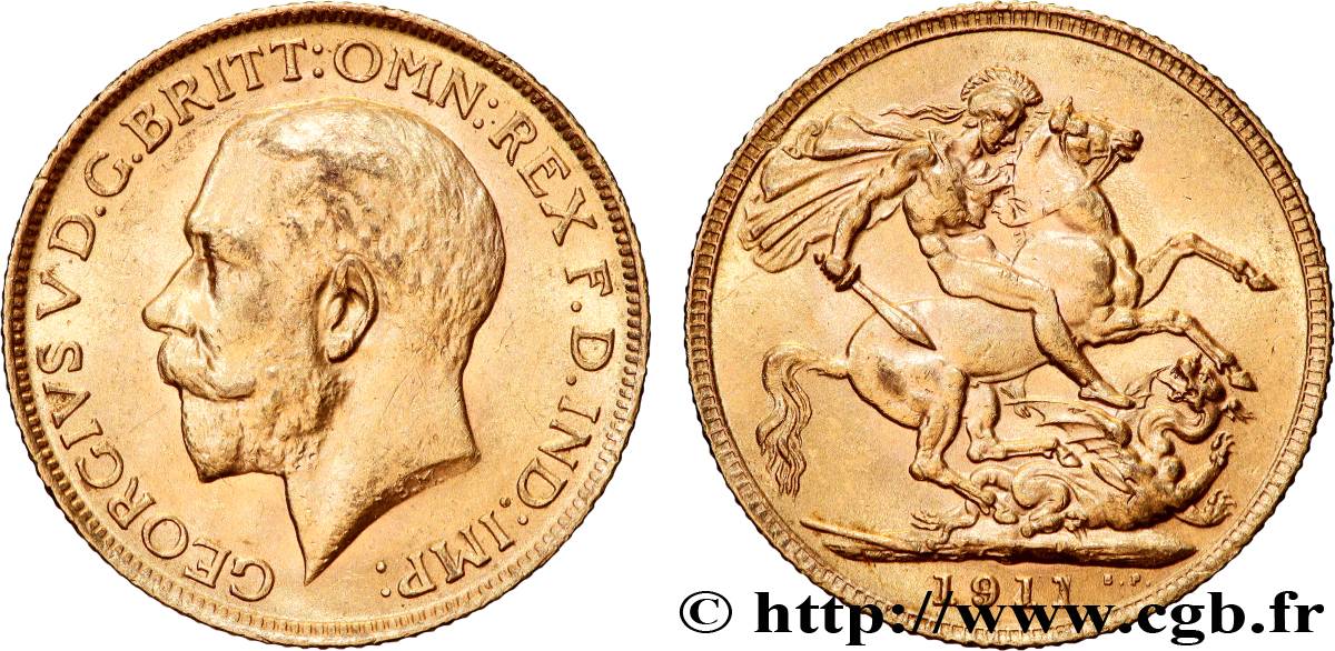 GOLD, PALLADIUM & PLATINUM INVESTMENT 1 Souverain Georges V 1911 Londres AU 