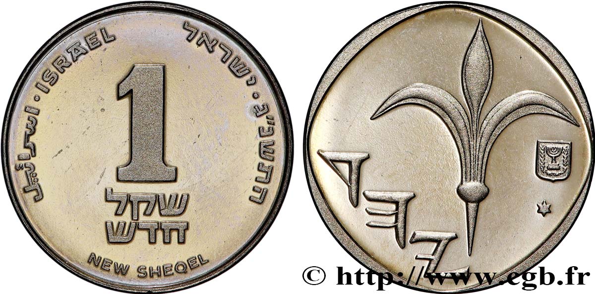 ISRAEL Piefort 1 New Sheqel an 5723 (1993)  MS 