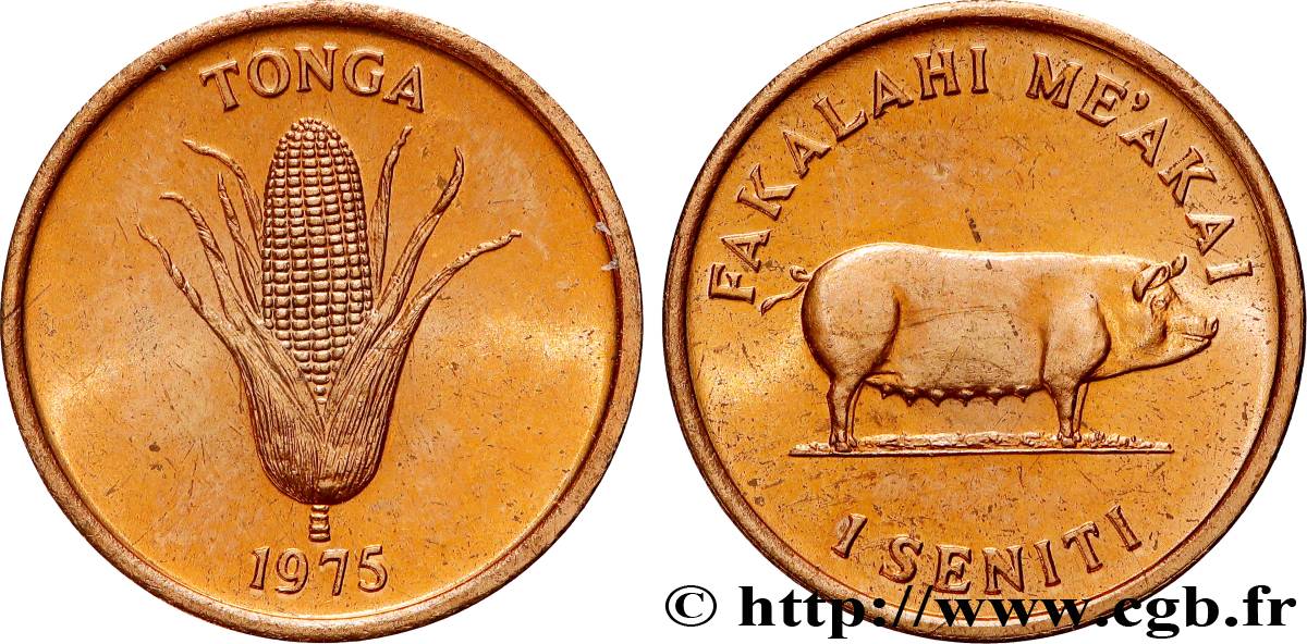 TONGA 1 Seniti série F.A.O. 1975 Canberra MS 