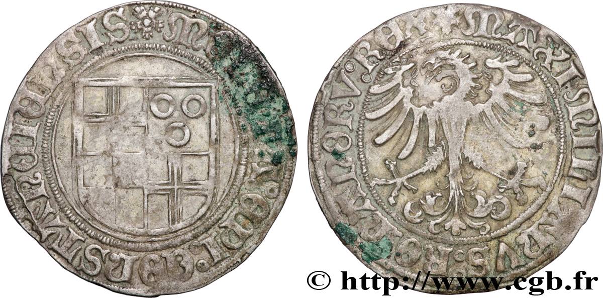 ALLEMAGNE - ÉVÊCHÉ DE CONSTANCE - HUGO VON HOHENLANDENBERG 1 Batzen ND  TTB 