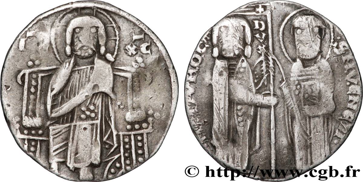 ITALIE - VENISE - MARINO MOROSINI (44e Doge) Grosso ou Matapan  n.d. Venise TTB 