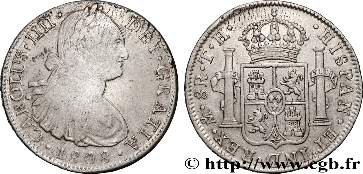 MESSICO - CARLO IV 8 Reales  1808 Mexico BB 