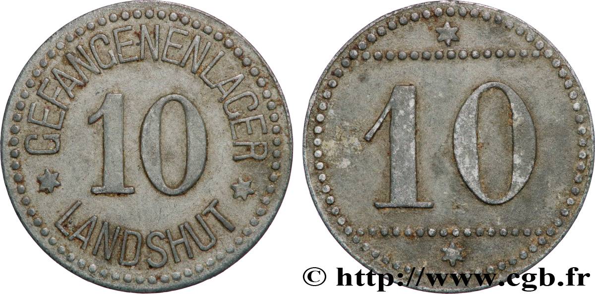 GERMANY - Notgeld 10 Pfennig Landshut (camp de prisonniers) N.D.  AU 