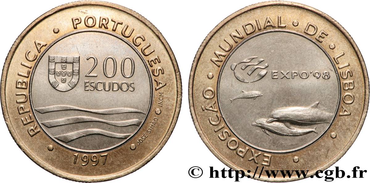 PORTUGAL 200 Escudos Exposition Universelle de Lisbonne - Expo 98 1997 Lisbonne AU 