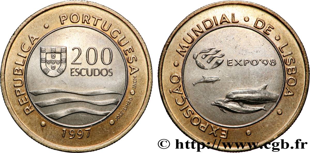 PORTUGAL 200 Escudos Exposition Universelle de Lisbonne - Expo 98 1997 Lisbonne VZ 