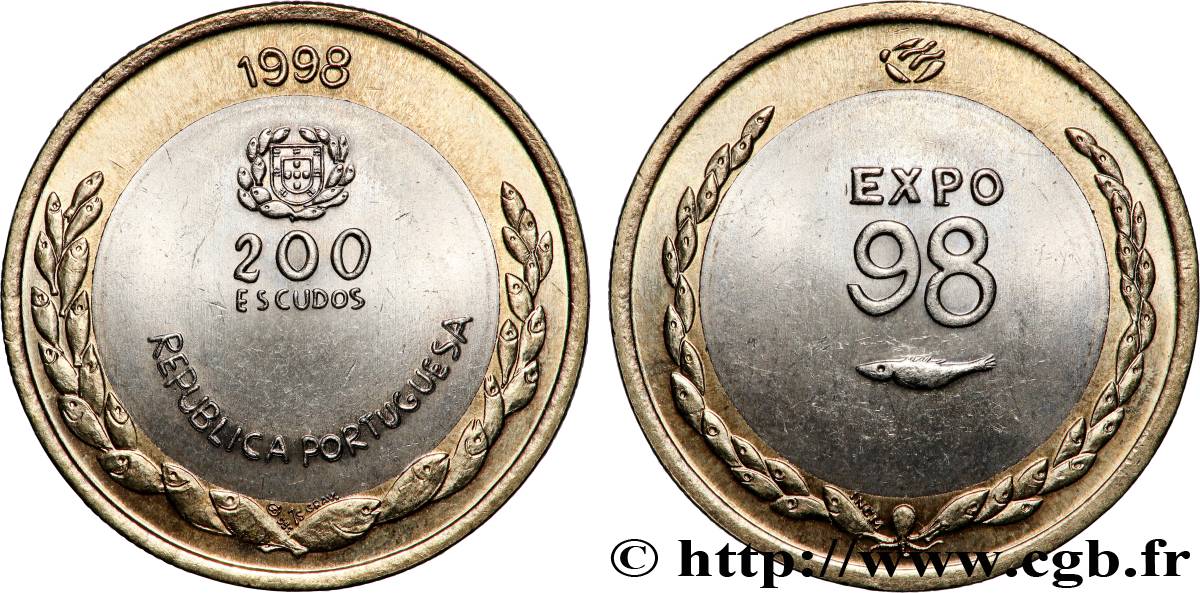 PORTUGAL 200 Escudos Exposition Universelle de Lisbonne - Expo 98 1998 Lisbonne SPL 