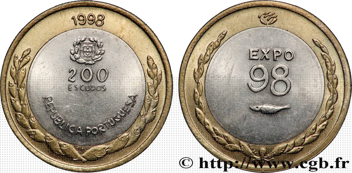 PORTUGAL 200 Escudos Exposition Universelle de Lisbonne - Expo 98 1998 Lisbonne AU 