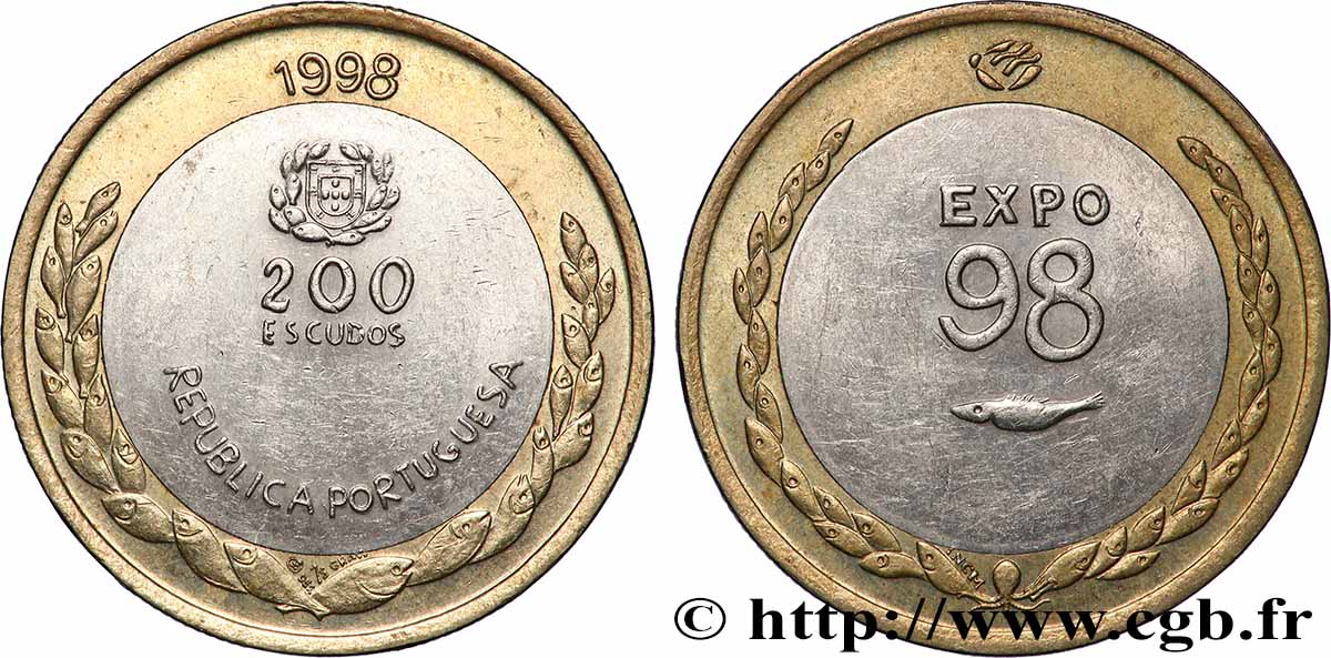 PORTUGAL 200 Escudos Exposition Universelle de Lisbonne - Expo 98 1998 Lisbonne SUP 