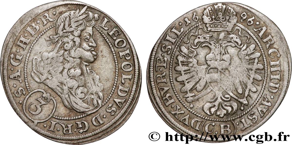 ALEMANIA - SILESIA 3 Kreuzer Léopold Ier 1996 Brzeg MBC 