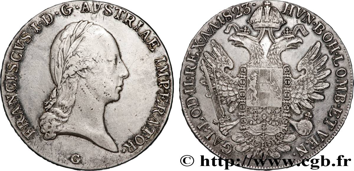 AUTRICHE - FRANÇOIS D AUTRICHE Thaler 1823 Nagybánya BB 