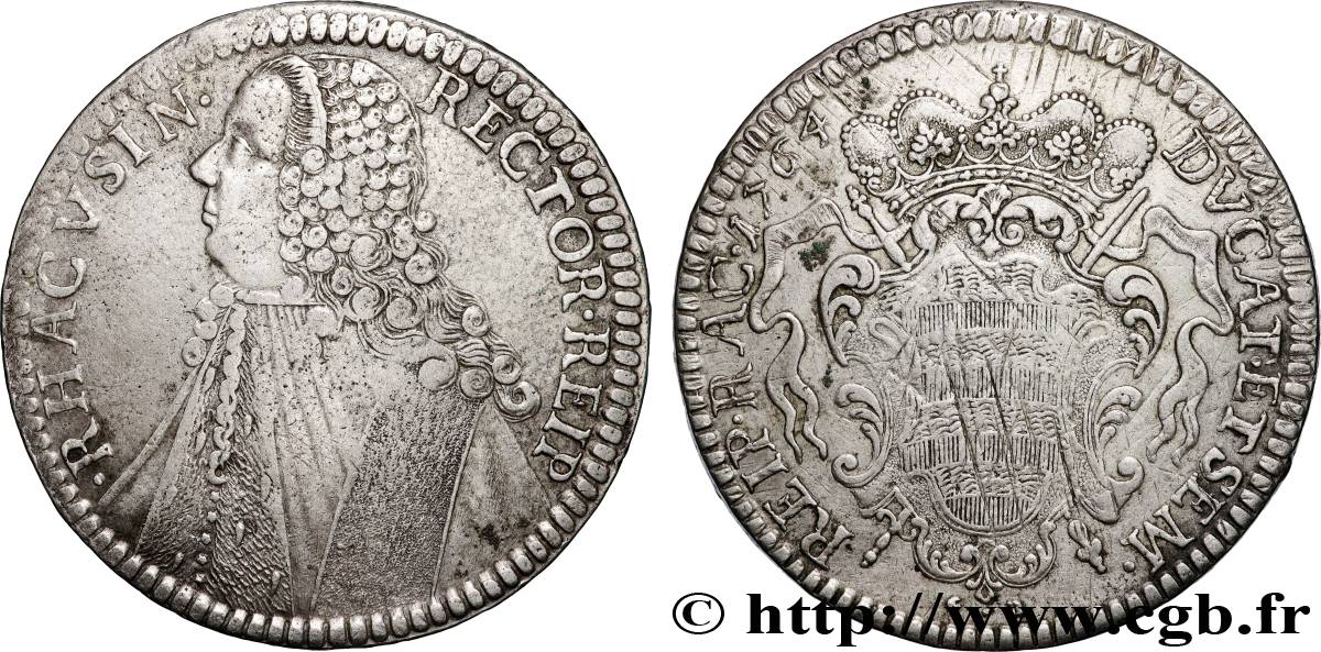DALMATIA - REPUBLIC OF RAGUSA Tallero (Thaler) rectoral neuf 1764 Raguse XF 