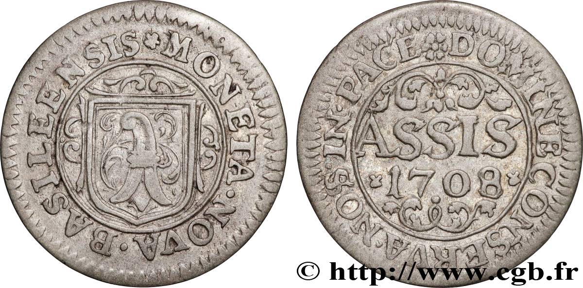 SVIZZERA - CITTÀ DI BASILEA 1 Assis 1708  BB 