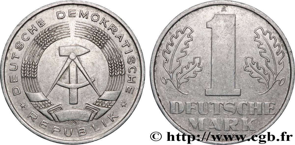 DEUTSCHE DEMOKRATISCHE REPUBLIK 1 Mark emblème de la RDA 1963 Berlin fVZ 