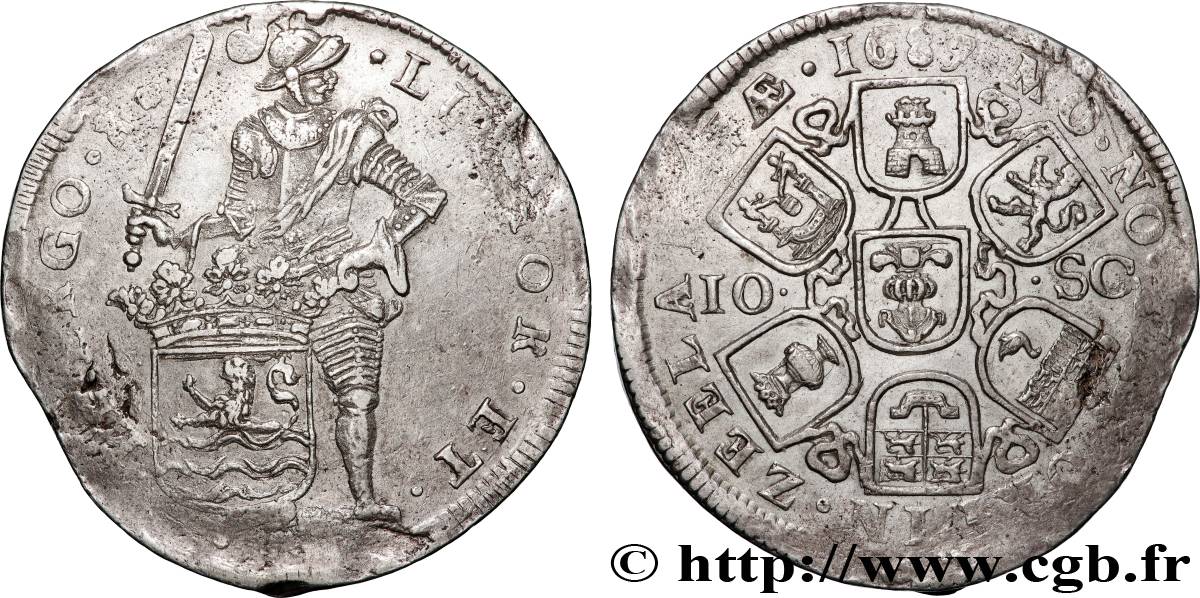 PAYS-BAS - PROVINCES-UNIES - ZÉLANDE Double Daldres 1687 Middelbourg TTB 