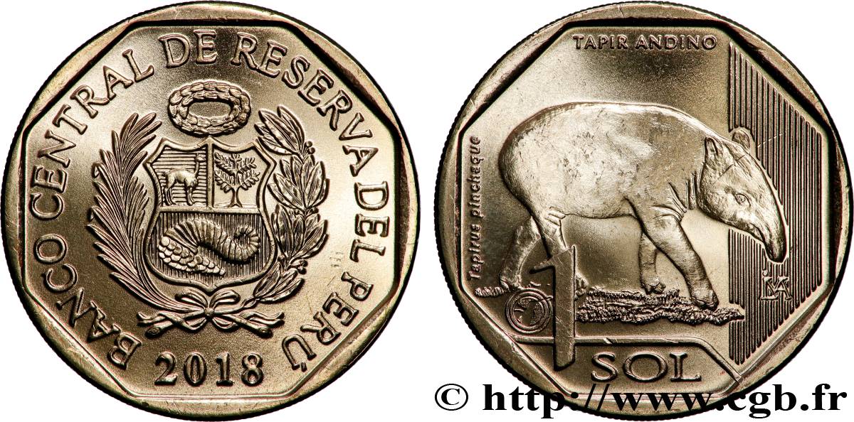 PERU 1 Sol Tapir des Andes 2018 Lima MS 